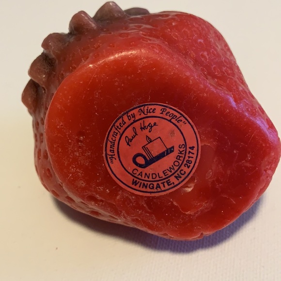 Strawberry Candle Paul Hoge Candleworks AS IS - Picture 5 of 6